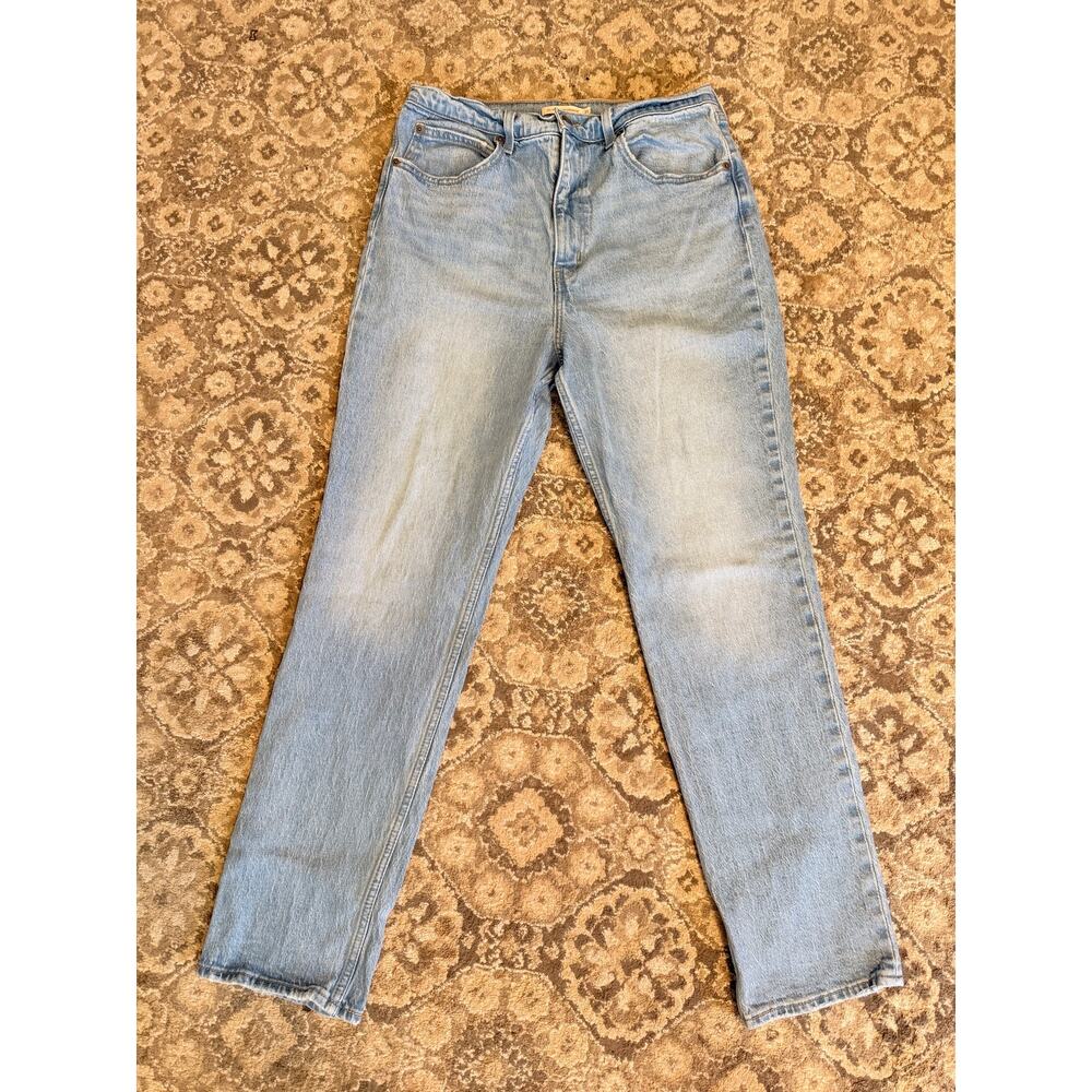 Levi’s 70s High Slim Straight Jean Women 31x31 Light Wash Stretch Denim Mom Jean